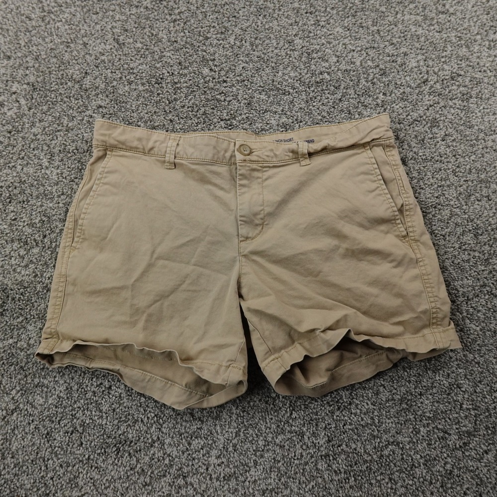 Gap Shorts Womens 6 Brown Tan‎ Beige Khaki Chino Low Rise Stretch Casual Preppy